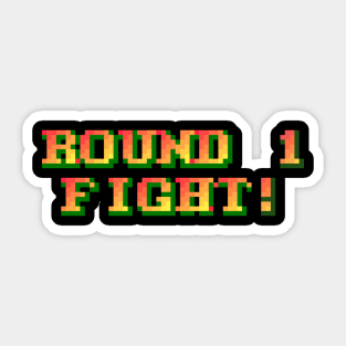 Street Fighter - Round 1 One Fight! Sticker